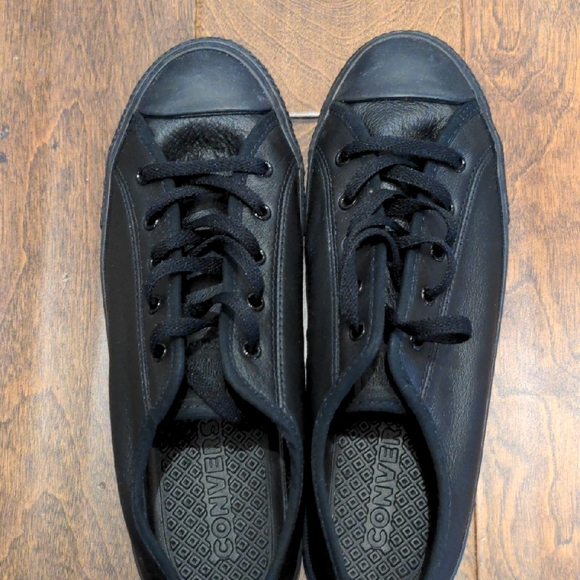 Converse Black Leather Shoes - Picture 5 of 6